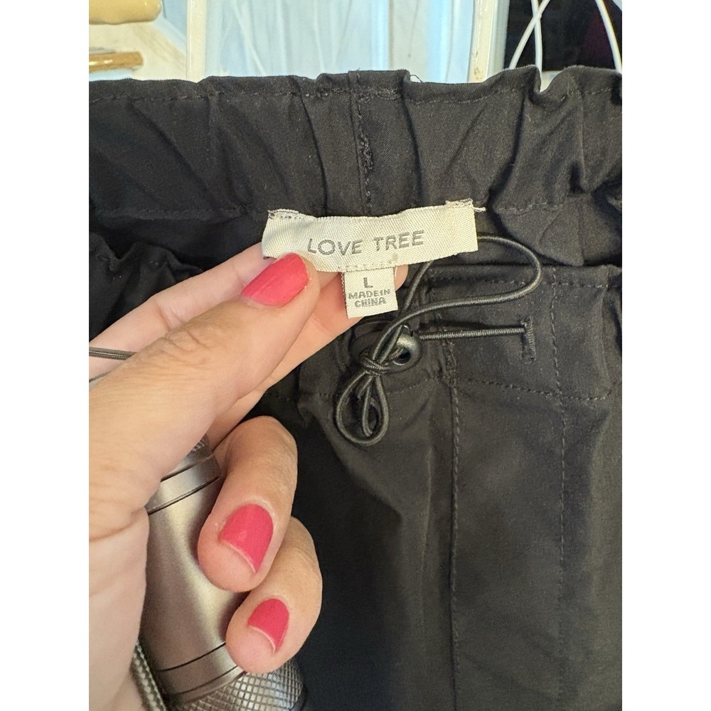 Love Tree Women's Cargo Pants Large Utility Drawstring Pockets Y2K Casual - Picture 5 of 5